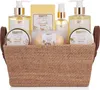 A gift basket filled with bath and body products. Produktbild-Vorschau