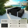 tectake® Aluminium Rattan Barset Ibiza wetterfest und Produktbild-Vorschau 2
