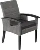 tectake® Rattan Stuhl Rosarno mit Holzgestell inklusive Produktbild-Vorschau 1
