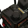 Close-up of the engine of a snowblower, focusing on the fuel tank. Produktbild-Vorschau