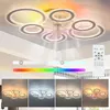 6 Rings LED Deckenleuchte mit RGB Backlamp, 97W Leise Produktbild-Vorschau 3