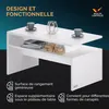 CASARIA® Tavolino Salotto da Divano 95x55x50cm Mobiletto Anteprima dell’immagine prodotto 8