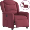 vidaXL Relaxsessel Elektrisch Weinrot Stoff Produktbild-Vorschau 8