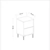 Skye Decor, Imaj - Travertine, Or, Table de chevet, Voir les images du produit 6