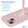 A pink iPhone case with liquid pink material being poured onto it, creating ripples. Produktbild-Vorschau