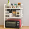 DanDiBo Scaffale da cucina regolabile bianco per piano di Anteprima dell’immagine prodotto 1