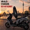 Motorroller 50 ccm Burnout BAD s Grau 25 km/h Produktbild-Vorschau 5