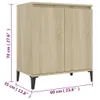 vidaXL Příborník Sonoma Dub 60x35x70 cm výrobek ze dřeva Náhled obrázku produktu 7