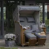 Strandkorb Komplettset - bene living - Schleswig Pinie - PE Produktbild-Vorschau 20