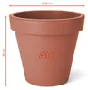 Kunststoff Pflanzkübel L rund Ø 48 cm - terracotta - Produktbild-Vorschau 2