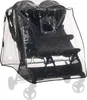 A transparent rain cover for a twin stroller. Anteprima dell’immagine prodotto