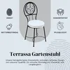 ORIGINALE sedia da giardino mediterranea in metallo nero Anteprima dell’immagine prodotto 6