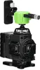 A black and green laser level device with a wall mount. Podgląd zdjęcia produktu