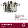 Universalkochtopf Edelstahl Induktion mit Glasdeckel – groß Produktbild-Vorschau 5