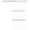 vidaXL Porta scorrevole ESG in vetro e alluminio 76x212 cm Anteprima dell’immagine prodotto 4
