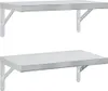 Two identical stainless steel wall shelves are shown against a white background. Anteprima dell’immagine prodotto