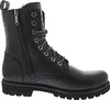 A black leather boot shown from the side against a white background. Produktbild-Vorschau