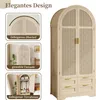 A collage showing a wardrobe with different close-up views of its design elements and interior. Podgląd zdjęcia produktu