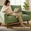 HOMCOM Sofa 2 Sitzer 134 cm Cord Couch mit dicker Produktbild-Vorschau 6