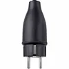 Merten Vollgummi-Stecker schwarz 123851 SCHUKO Produktbild-Vorschau 1