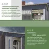 GIHAUVIA Metall Gerätehaus grau 140x72,4x182 cm (B x T x H) Produktbild-Vorschau 4