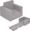 3.12 Kindersessel ausklappbar in grau - ca. 48 x 48 x 40 cm Produktbild-Vorschau 1
