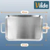Vilde | Stalowa płyta do grillowania 43 x 25 cm - Z Podgląd zdjęcia produktu 6