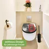 WC Sitz D-Form Schwarz mit Absenkautomatik Motiv London Red Produktbild-Vorschau 5