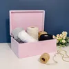 Caja de madera rosa Creative Deco, 30 x 20 x 14 cm (+/-1 Vista previa de la imagen del producto 4