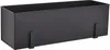A black metal planter box with hooks for hanging. Produktbild-Vorschau