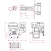 Technical drawing and diagrams of an engine. Anteprima dell’immagine prodotto