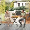 Outsunny Sitzgruppe 3 tlg. Essgruppe klappbarer Esstisch Produktbild-Vorschau 9