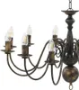 vidaXL Lampadario nero antico 12 prese E14 Anteprima dell’immagine prodotto 5