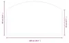 vidaXL Feuerstelle Glasplatte Transparent 100 x 60 cm Glas Produktbild-Vorschau 7