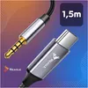 Cavo adattatore audio Reagle USB-C Mini Jack 3,5 AUX 1,5 m Anteprima dell’immagine prodotto 8