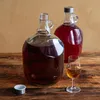 4x 3L Glas Weinballon mit rundem Griff Flasche Glasballon Produktbild-Vorschau 6