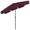 vidaXL Strandschirm Bordeauxrot 200x125 cm Produktbild-Vorschau 3
