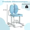 COSTWAY Schreibtischstuhl Kinder, Sitzhöhe 35-43 cm, Produktbild-Vorschau 3