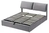 Bekleed bed 160 x 200 cm van fluweel met bedbox met Productafbeelding-voorbeeld 9