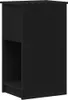 A side view of a black computer cabinet with an open shelf. Anteprima dell’immagine prodotto