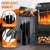 KESSER® Set d'accessoires de cheminée 4 pièces - Design Voir les images du produit 3