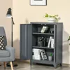 HOMCOM Armoire de bureau à 3 niveaux, meuble de rangement Voir les images du produit 2