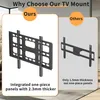 A comparison of two TV mounts, highlighting the features of 'Ours' versus 'Others'. Produktbild-Vorschau