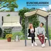 Outsunny Hollywoodschaukel mit verstellbarem Sonnendach, Produktbild-Vorschau 5
