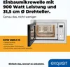 Exquisit Einbau Mikrowelle 900W, 1100W Grill, 2500W Produktbild-Vorschau 2