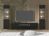 A modern living room setup featuring a wall-mounted TV and display cabinets. Náhled obrázku produktu