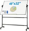VEVOR Rollbares Whiteboard, 48 x 32 Zoll Doppelseitiges Produktbild-Vorschau 1