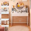 Weißer Kosmetik-Schminktisch für das Schlafzimmer mit Produktbild-Vorschau 8