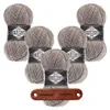 5 x ALIZE Superlana Midi 207 Light Brown Melange mit Label Produktbild-Vorschau 1