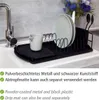 WENKO Abtropfgestell BASIC Schwarz Matte Tropfschale Produktbild-Vorschau 3
